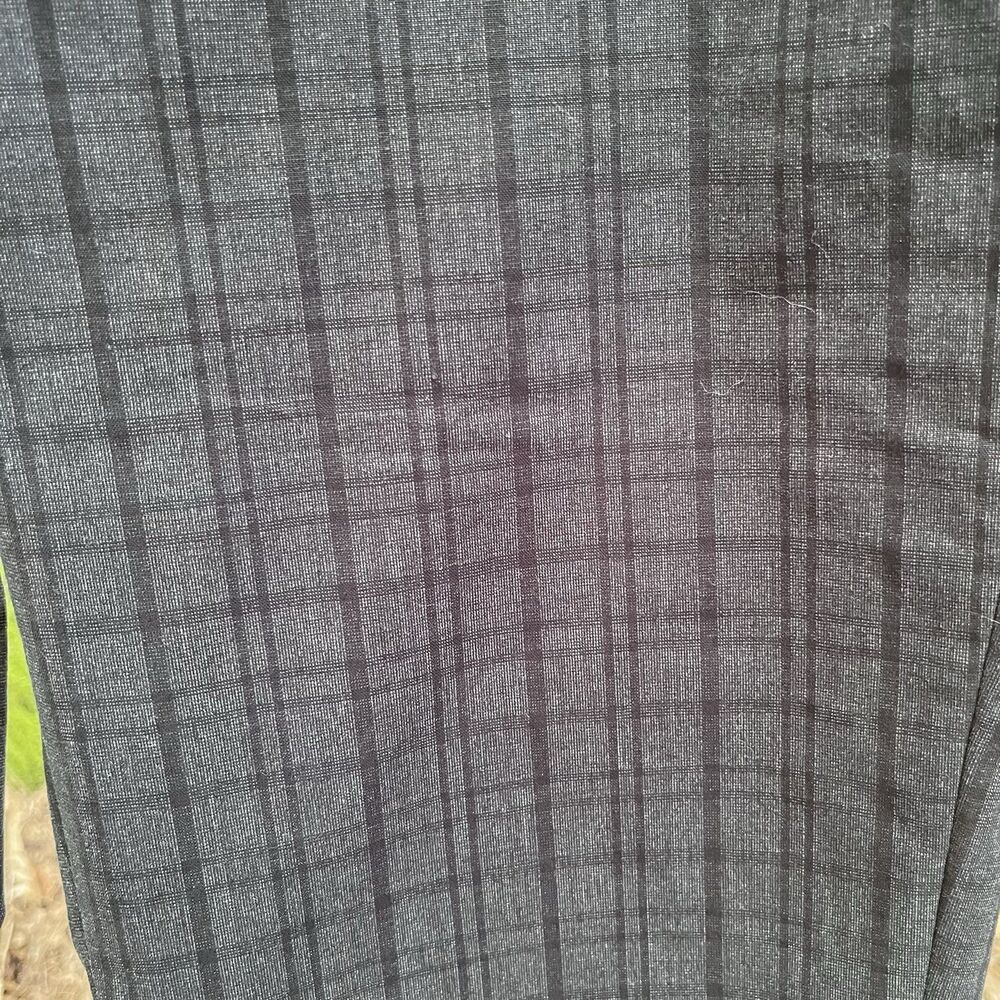 Banana Republic Aiden Fit Downtown Plaid Mens 31x32 Charcoal Gray Corp Business - Picture 3 of 10